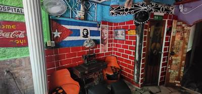 Next on the art day visits was an area with afro-cuban art.  Much inspired by the Cuban version of Santeria.  Very inter
