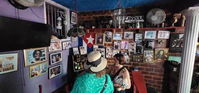 Next on the art day visits was an area with afro-cuban art.  Much inspired by the Cuban version of Santeria.  Very inter