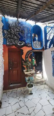 Next on the art day visits was an area with afro-cuban art.  Much inspired by the Cuban version of Santeria.  Very inter