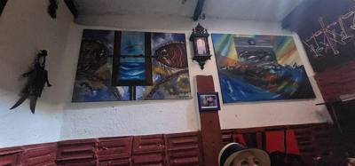 Next on the art day visits was an area with afro-cuban art.  Much inspired by the Cuban version of Santeria.  Very inter