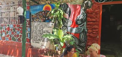 Next on the art day visits was an area with afro-cuban art.  Much inspired by the Cuban version of Santeria.  Very inter
