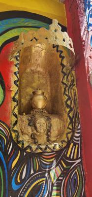 Next on the art day visits was an area with afro-cuban art.  Much inspired by the Cuban version of Santeria.  Very inter