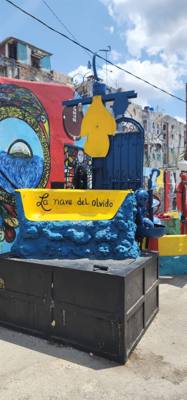 Next on the art day visits was an area with afro-cuban art.  Much inspired by the Cuban version of Santeria.  Very inter