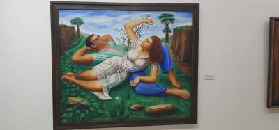 Last stop on the art train today was to Museo Nacional de Bellas Artes.  Our guide wanted to make sure we got all of the