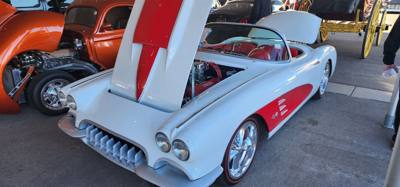 Barrett-Jackson Auction for most of today.  Crazy beautiful cars.  We could have sat there watching another few hours.