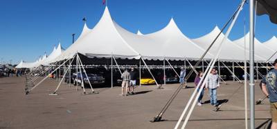 Barrett-Jackson Auction for most of today.  Crazy beautiful cars.  We could have sat there watching another few hours.