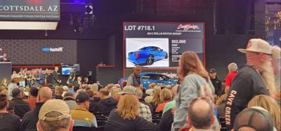 Barrett-Jackson Auction for most of today.  Crazy beautiful cars.  We could have sat there watching another few hours.