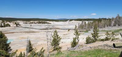 Last stop of day 1 in Yellowstone.
