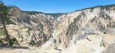 Beautiful falls and the Grand Canyon of Yellowstone.