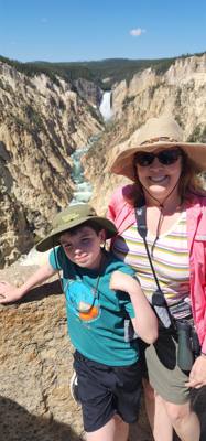 Beautiful falls and the Grand Canyon of Yellowstone.