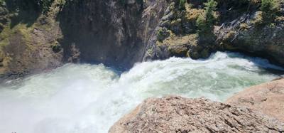 Beautiful falls and the Grand Canyon of Yellowstone.