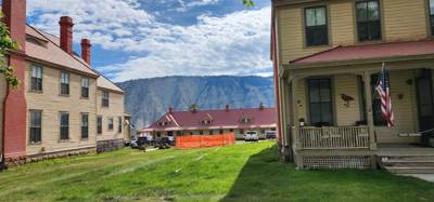 First stop on day three...Fort Yellowstone and the visitor center.  Walking around these buildings reminded me of buildi