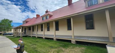 First stop on day three...Fort Yellowstone and the visitor center.  Walking around these buildings reminded me of buildi