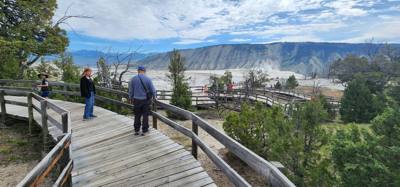 These springs weren't quite as dramatic as others but interesting all the same.  A lot of boardwalk and stairs.  If you 