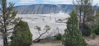These springs weren't quite as dramatic as others but interesting all the same.  A lot of boardwalk and stairs.  If you 