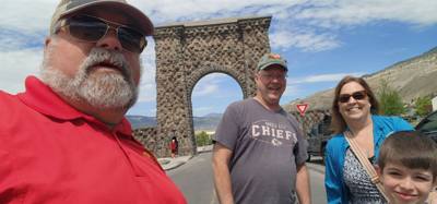 The Arch was beautiful.  Especially with the mountains in the background.