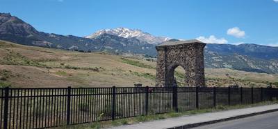 The Arch was beautiful.  Especially with the mountains in the background.