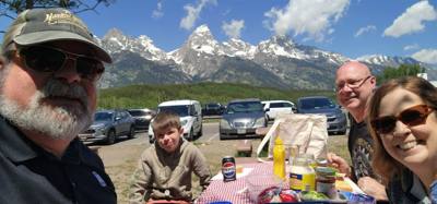 Lunch time! Julie has been the picnic master on this trip. Thanks for taking care of us!