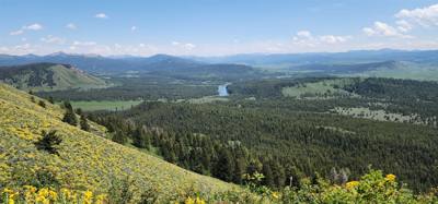 Took a side road to the Signal Mountain Summit. Great views as with everywhere around here. The mobile phone tower mig