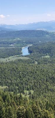 Took a side road to the Signal Mountain Summit. Great views as with everywhere around here. The mobile phone tower mig