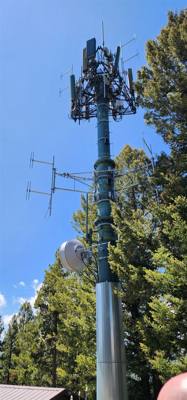 Took a side road to the Signal Mountain Summit. Great views as with everywhere around here. The mobile phone tower mig