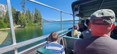 Decided to get the juices flowing this morning with a hike around Jenny Lake.  Technically half way around.  Took a boat