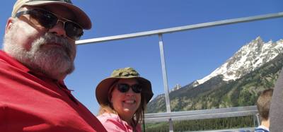 Decided to get the juices flowing this morning with a hike around Jenny Lake. Technically half way around. Took a boat
