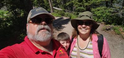 Decided to get the juices flowing this morning with a hike around Jenny Lake. Technically half way around. Took a boat