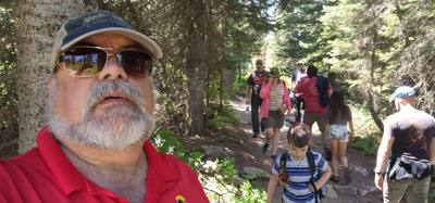 Decided to get the juices flowing this morning with a hike around Jenny Lake. Technically half way around. Took a boat