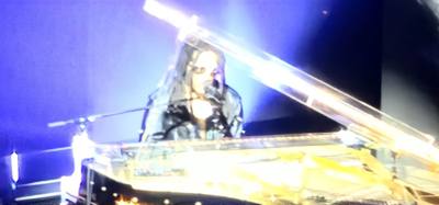 Lenny Kravitz at Dolby Live in Vegas.  Julie got us amazing tickets.  Front row balcony.  The confetti cannon in front o