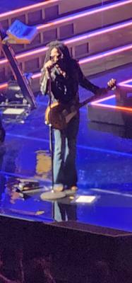 Lenny Kravitz at Dolby Live in Vegas.  Julie got us amazing tickets.  Front row balcony.  The confetti cannon in front o
