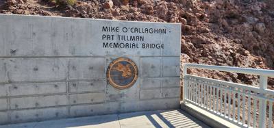 Pat Tillman Memorial Bridge on the way down the hill to the Hoover Dam.  Second tallest bridge in the US.  The Royal Gor
