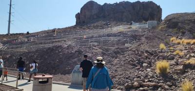 Pat Tillman Memorial Bridge on the way down the hill to the Hoover Dam.  Second tallest bridge in the US.  The Royal Gor
