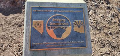 Pat Tillman Memorial Bridge on the way down the hill to the Hoover Dam.  Second tallest bridge in the US.  The Royal Gor