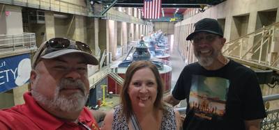 Learned a lot about the Hoover Dam today.  Crazy how much engineering and labor went into this.  It was not as hot as Ve