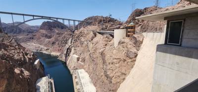 Learned a lot about the Hoover Dam today.  Crazy how much engineering and labor went into this.  It was not as hot as Ve