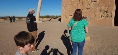 Casa Grande Ruins this afternoon with some of my favorite people.