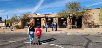 Old Tucson for some fun this afternoon.  Avery, Aaron and I got to participate in the magic show.  Technically Julie too