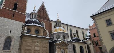Wawel Castle as part of our walking tour of Old Town Krakow this morning.