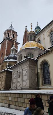 Wawel Castle as part of our walking tour of Old Town Krakow this morning.