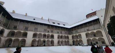 Wawel Castle as part of our walking tour of Old Town Krakow this morning.