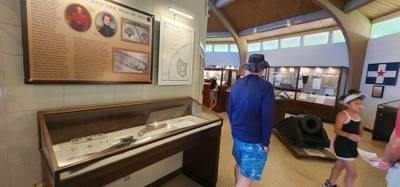 Ft Morgan museum and fort site.  It was by the beach we wanted to go to and free for veterans so...