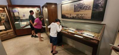 Ft Morgan museum and fort site.  It was by the beach we wanted to go to and free for veterans so...