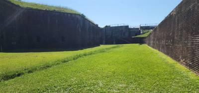 Ft Morgan museum and fort site.  It was by the beach we wanted to go to and free for veterans so...