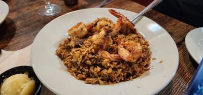 My crawfish etouffee was sooooo good tonight.  Going to miss the food down south.  Tonight is our last night on the 2026
