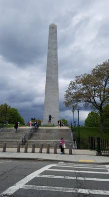 Bunker Hill Monument in Boston.  We decided to tackle the stairs lol.  294 of them.  That'll make your calves let you kn