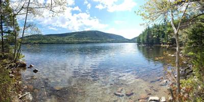We took a hike around Eagle Lake in Acadia.  Utilized the carriage trails for part of it.  At one point we got off the b