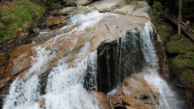 Hike up Flume Gorge in White Mountain National Park today.  Great hike with lots of waterfalls.  Couldn't have asked for