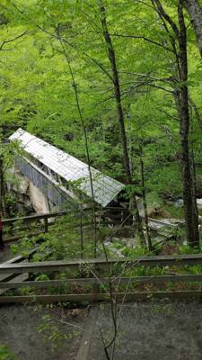 Hike up Flume Gorge in White Mountain National Park today.  Great hike with lots of waterfalls.  Couldn't have asked for