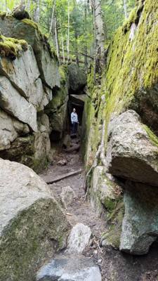 Hike up Flume Gorge in White Mountain National Park today.  Great hike with lots of waterfalls.  Couldn't have asked for